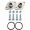 Aquamotion Flanges Potable Water Installation, 3/4" Stainless Steel Flange Kit FK75S - alternate 1